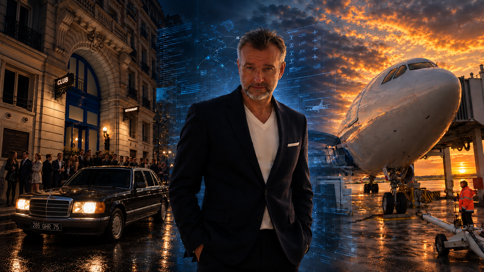 Portrait d’Hervé Janin entre Les Bains parisiens, l’informatique et l’aviation